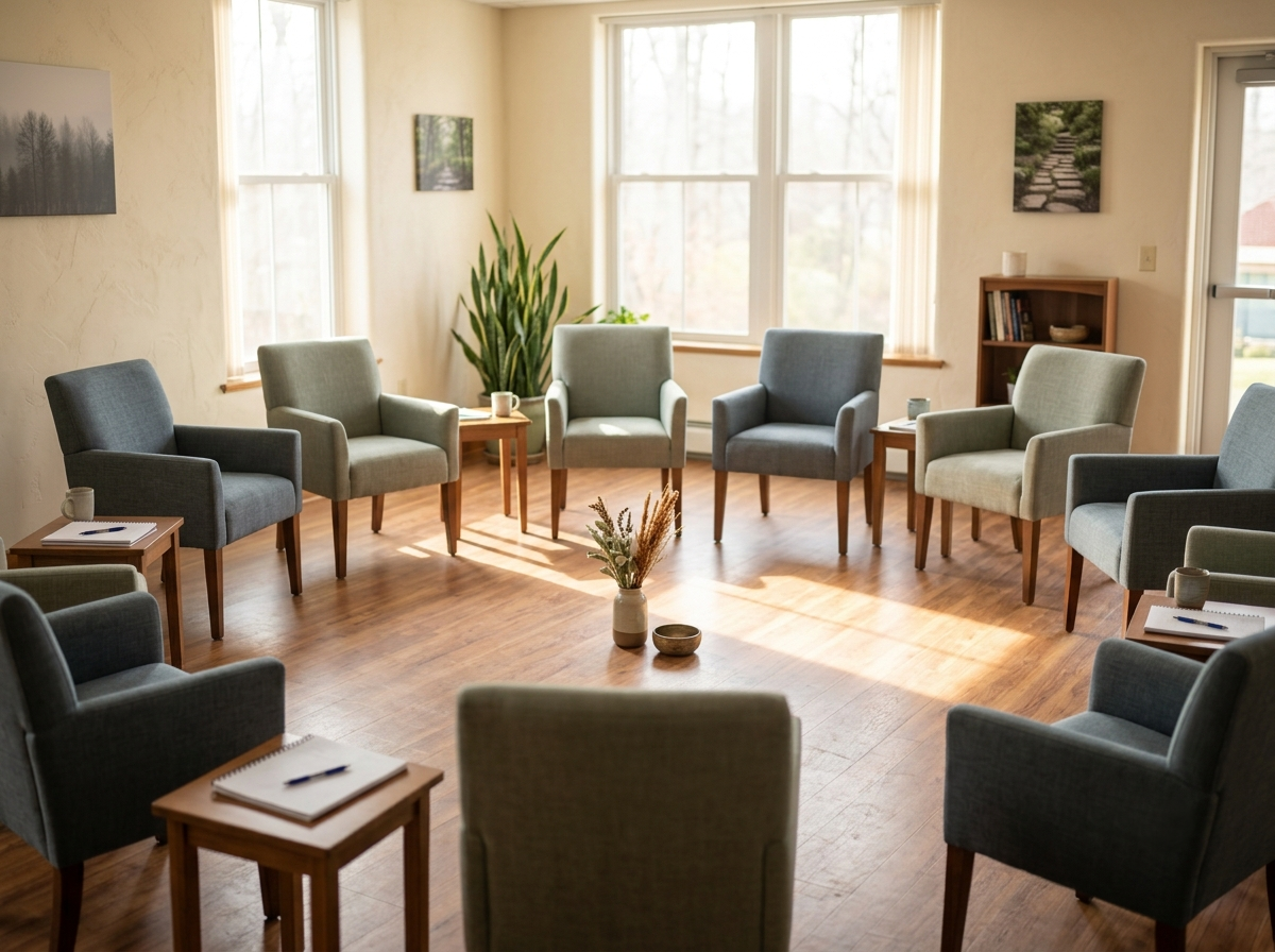 A group room in East Hanover with natural light